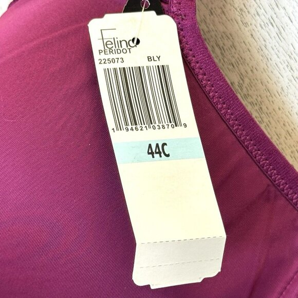 Felina Bra Womens Size 44C Peridot Demi Contour Underwire Purple New NWT - Picture 3 of 4